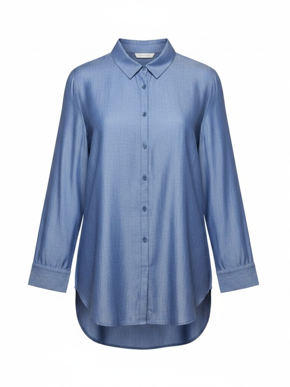 LULAROE | Blue Chambray Long Sleeve Button Down Medium Wash Collared Shirt | XL